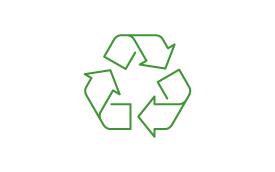 80% recycelte Materialien